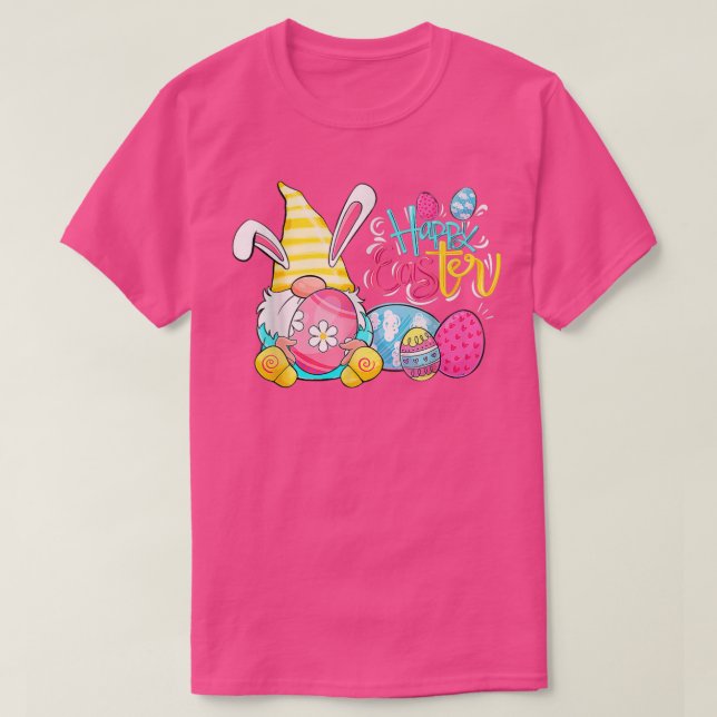 Osterhase Frühlingsbrunnen Ostereier Jagen und B T-Shirt (Design vorne)