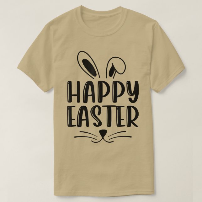Osterhase Frühlingseier Jagen Frohe Ostern  T-Shirt (Design vorne)