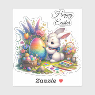 Osterhase Frühlingsfest Freude Aufkleber
