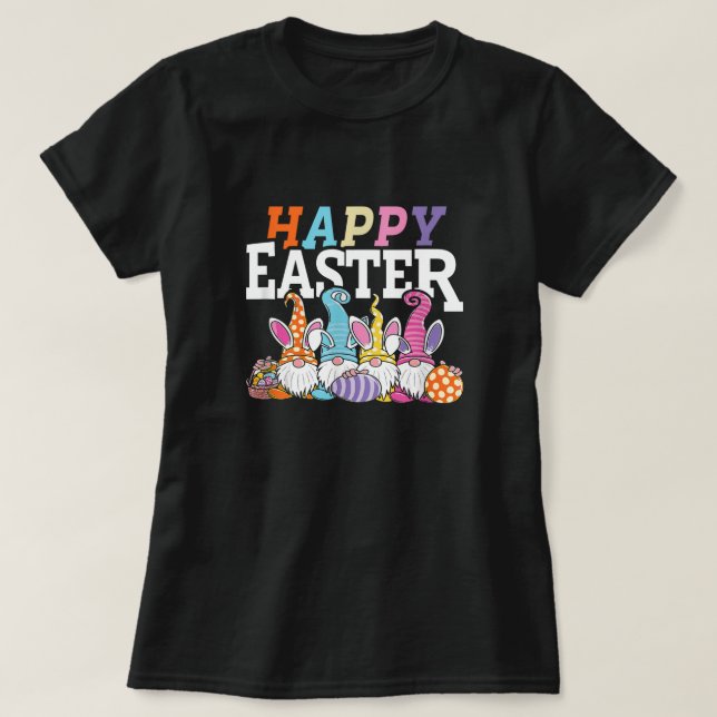 Osterhase Frühlingsgruss Ostereier Jagd T-Shirt (Design vorne)