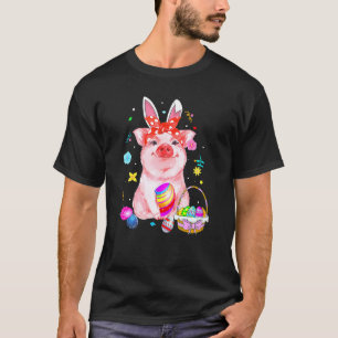 Osterhase Frühlingsschwanz Wildschweineier Jagdkor T-Shirt