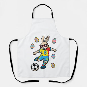 Osterhase Fußball Kick Hase Fußball Jungen Kinder Schürze