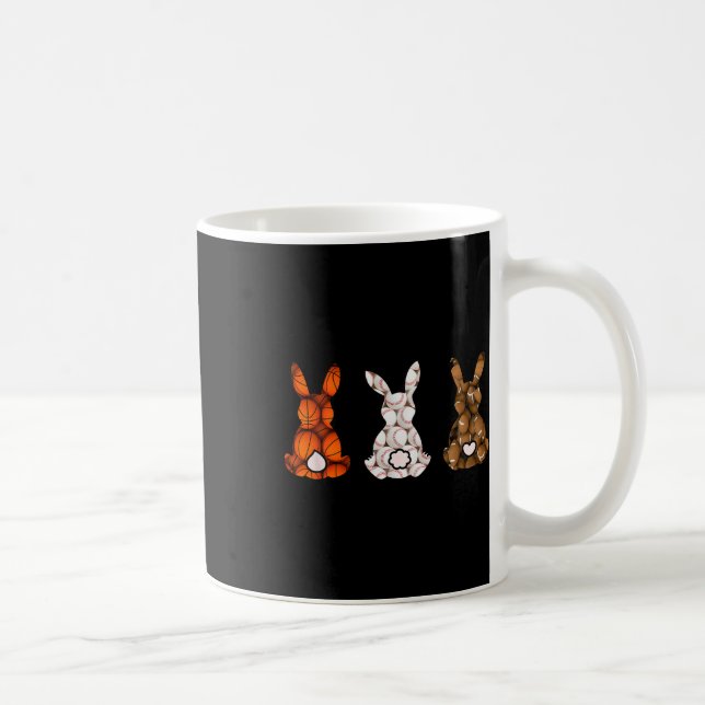 Osterhase Fußball Sport Ostern Kaffeetasse (Rechts)