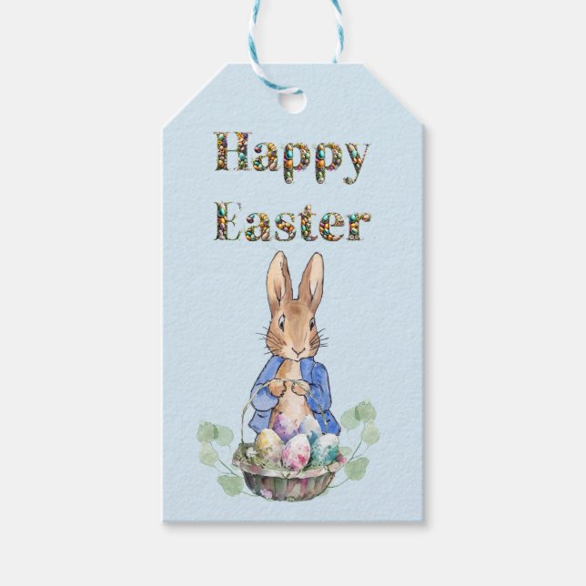 Osterhase Geschenkanhänger (Vorderseite)