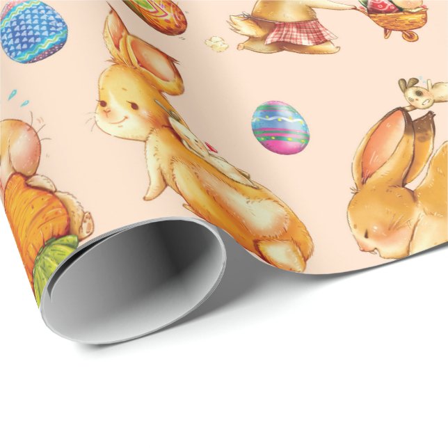 Osterhase Geschenkpapier (Rolleneckpunkt)