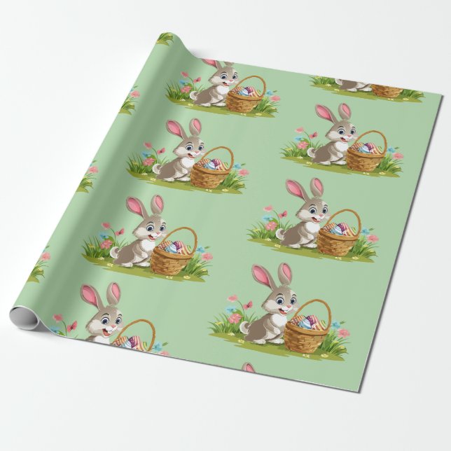 Osterhase Geschenkpapier (Ungerollt)