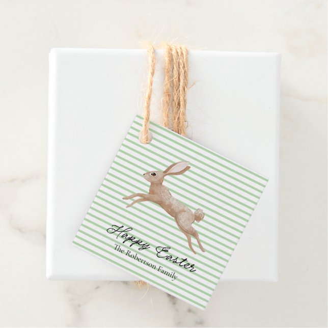 Osterhase gestreift geschenkanhänger (Beispiel)