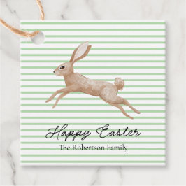 Osterhase gestreift geschenkanhänger