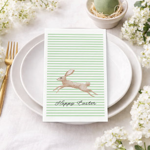 Osterhase gestreift serviette