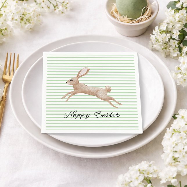 Osterhase gestreift serviette (Von Creator hochgeladen)