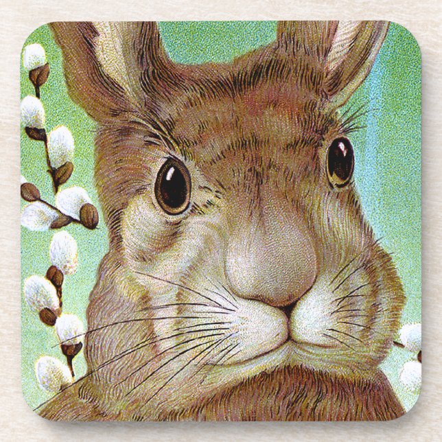 Osterhase Getränkeuntersetzer (Vorderseite)