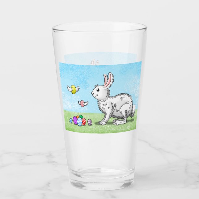 Osterhase Glas (Vorderseite)