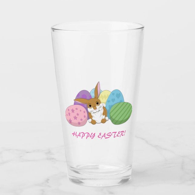 Osterhase Glas (Vorderseite)