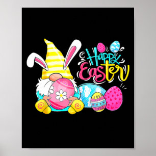 Osterhase Gnom Kaninchen Eier Jagd Frohen Ostertag Poster