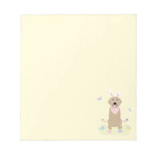 Osterhase Golden Retriever Notizblock
