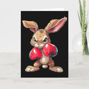 Osterhase Hase Boxer Boxen Kickboxen Martia Karte