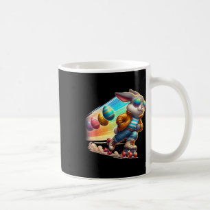 Osterhase Hip Hop Hase Regenbogen Rollschuh Kaffeetasse