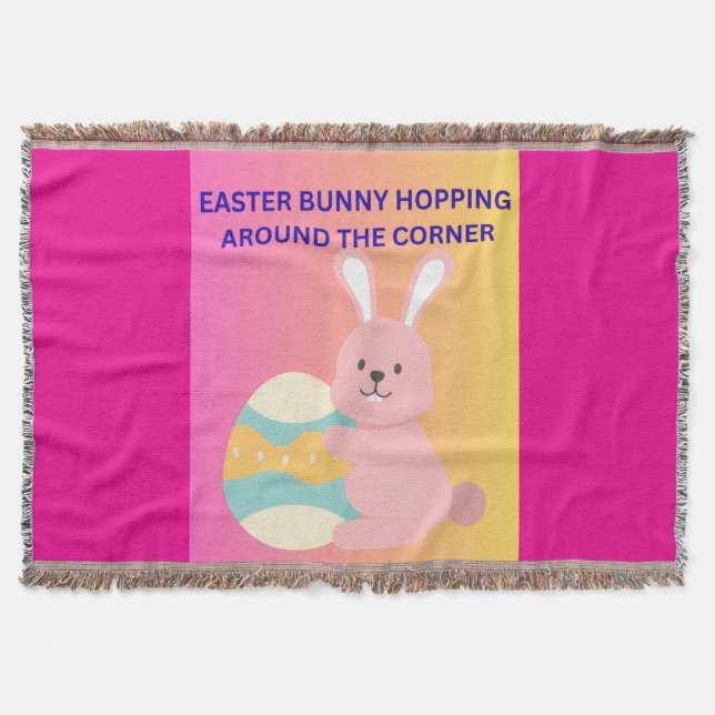 Osterhase hoppelt um die Ecke Decke (Vorderseite)