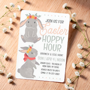 Osterhase Hoppy Hour Brunch und Ostereiersuche  Einladung