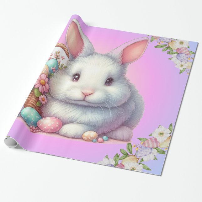Osterhase Hübsche Pastete Geschenkpapier (Ungerollt)