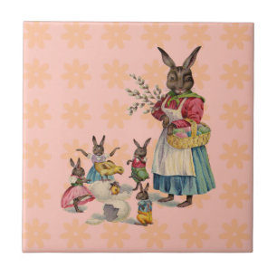 Osterhase Hühnerhase Eier Fliese