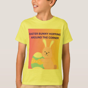Osterhase hüpft um die Ecke T-Shirt