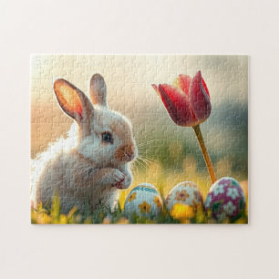 Osterhase im Frühjahr Puzzle