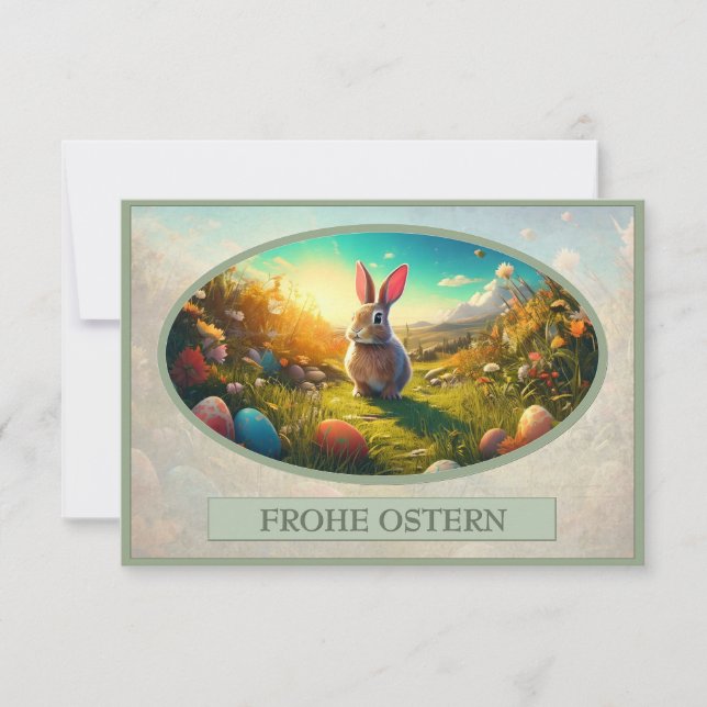Osterhase im Frühlingszauber (Vorderseite)
