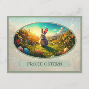 Osterhase im Frühlingszauber Feiertagspostkarte
