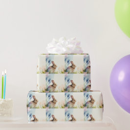 Osterhase im Garten Geschenkpapier