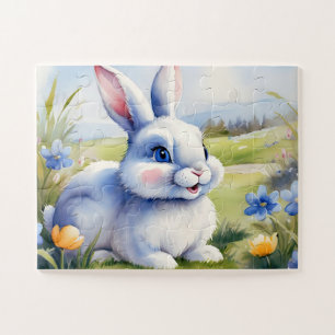 Osterhase im Garten, Ostern Puzzle
