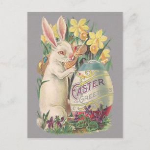 Osterhase im Vintage-Stil Feiertagspostkarte