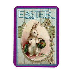 Osterhase im Vintage-Stil Magnet