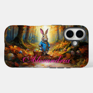 Osterhase im Wald iPhone 16 Hülle