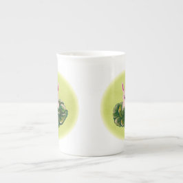 Osterhase in Round Cabbage Prozellantasse