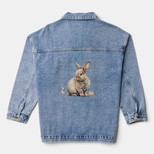 Osterhase Jeansjacke (Rückseite)