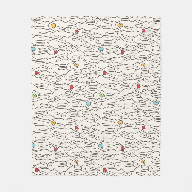 Osterhase: Joyful Seamless Fun. Fleecedecke (Vorderseite)
