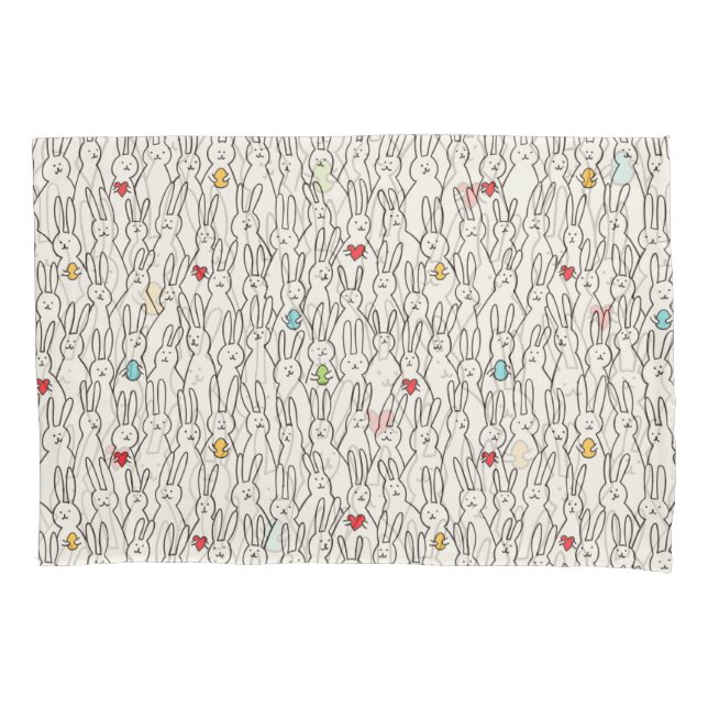 Osterhase: Joyful Seamless Fun. Kissenbezug (Vorderseite)