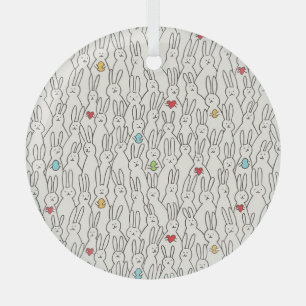 Osterhase: Joyful Seamless Fun. Ornament Aus Glas