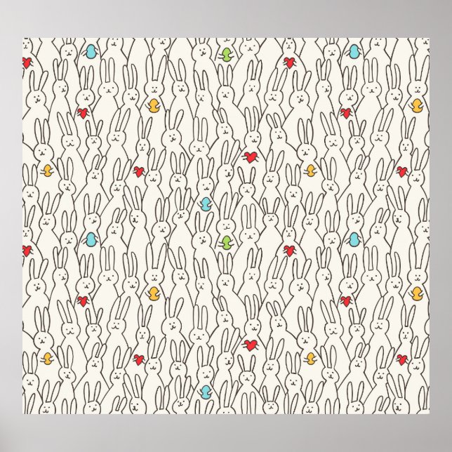 Osterhase: Joyful Seamless Fun. Poster (Vorne)