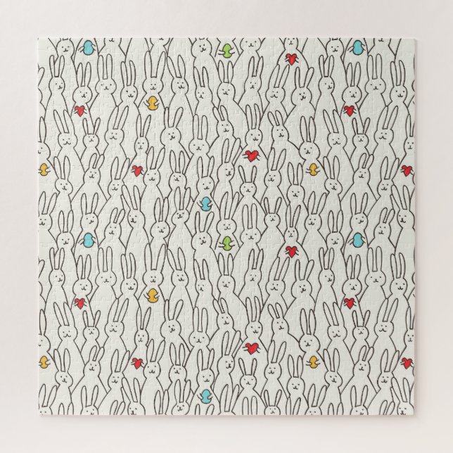 Osterhase: Joyful Seamless Fun. Puzzle (Vertikal)