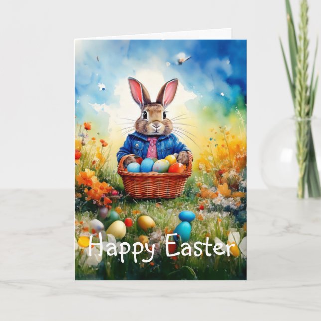 Osterhase  karte (Vorderseite)