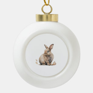 Osterhase Keramik Kugel-Ornament