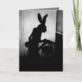 Osterhase kommt feiertagskarte