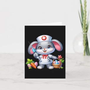 Osterhase Krankenschwester Ostertag Stethoskop Kan Karte