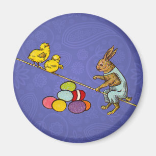 Osterhase Küken Eier Illustration Magnet