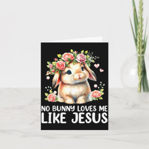 Osterhase liebt wie Jesus christliche Kinder Fraue Karte