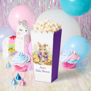 Osterhase lila Jacke Baby Shower Geschenkschachtel
