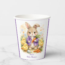 Osterhase lila Jacke Baby Shower