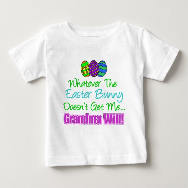 Osterhase macht nicht Oma Baby T-shirt (Vorderseite)